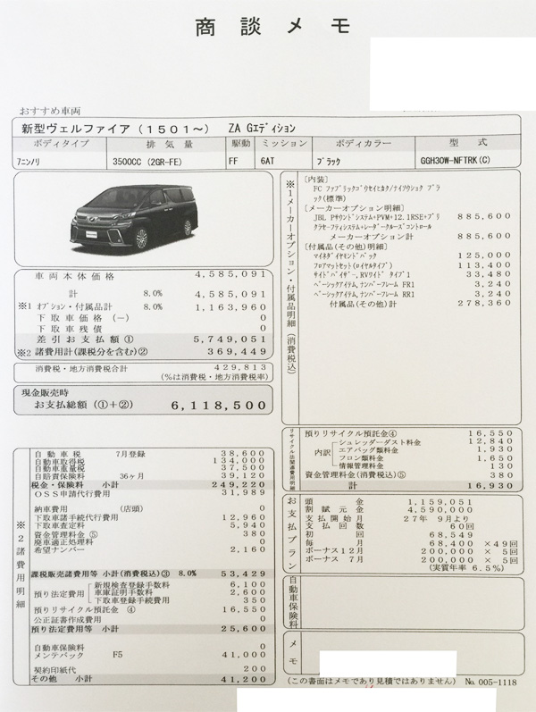 トヨタ新型30系ヴェルファイア試乗 見積り値引きについて 4 5 スター カーズ